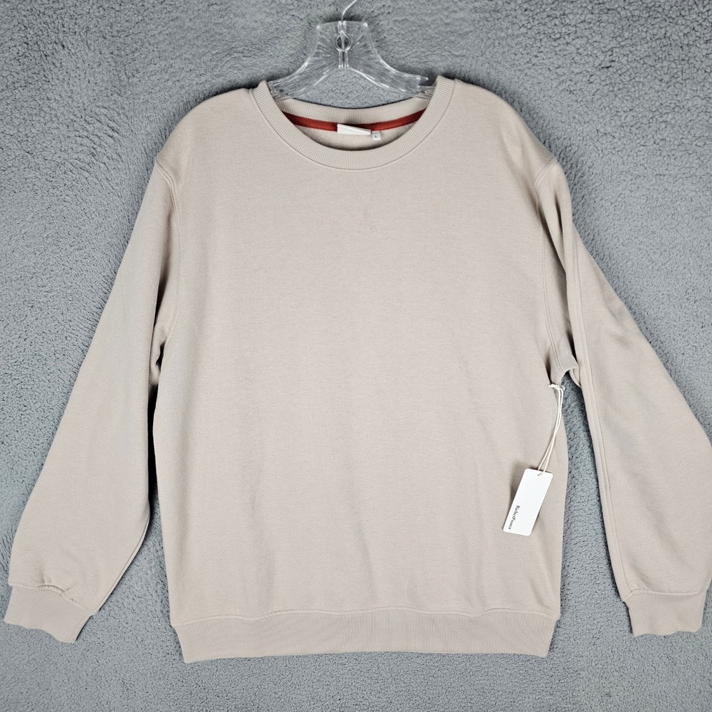 Richer Poorer Sweatshirt Mens L Mushroom Crew Sweatshirt Cotton Blend 01MTF-CRSW